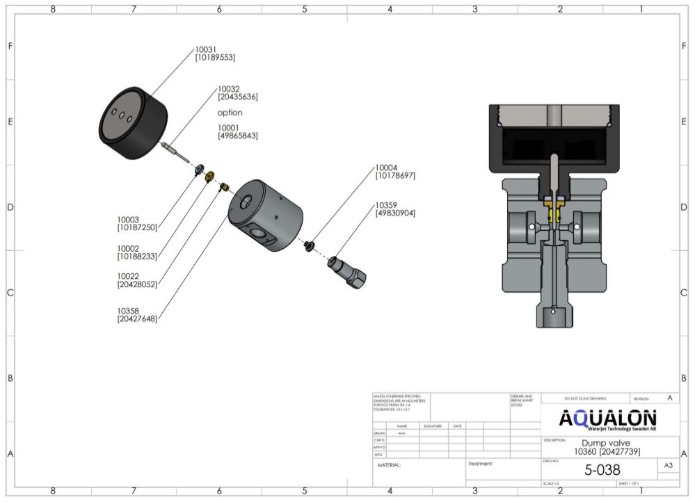 Stem, Pneumatic Valve, 49865843 view 4