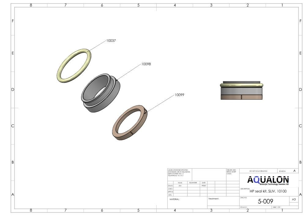 HP Seal kit SLIV, 10110393 view 2