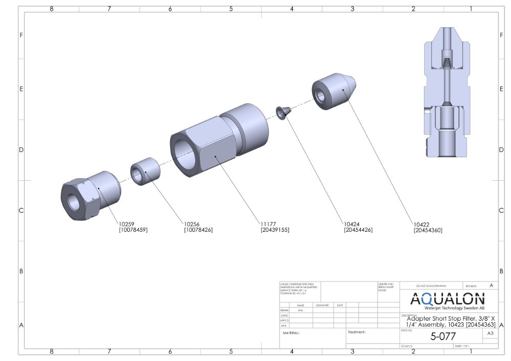 Short Stop Filter .006, 20454426 view 2