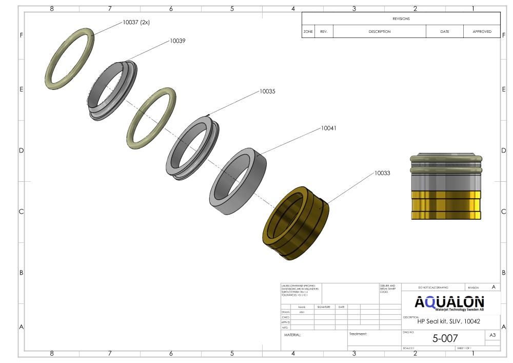 HP Seal kit, SLIV, 05115977 view 3
