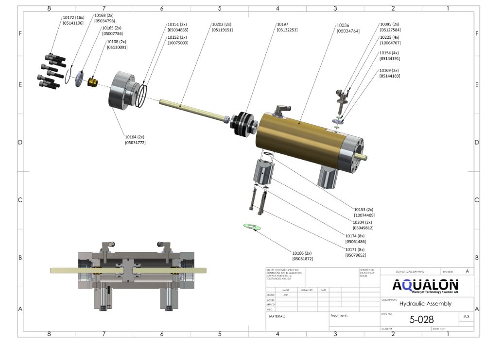 SLV 50 SHIP bronze service kit view 2