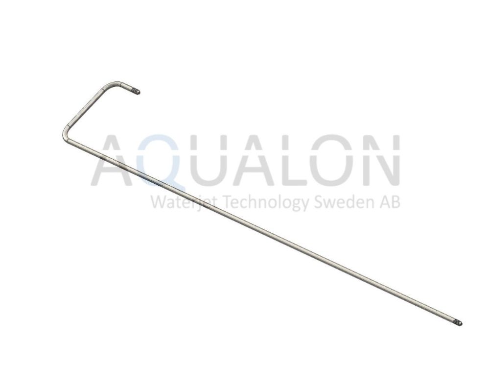 HP tube with couplings 3/8", 72160906