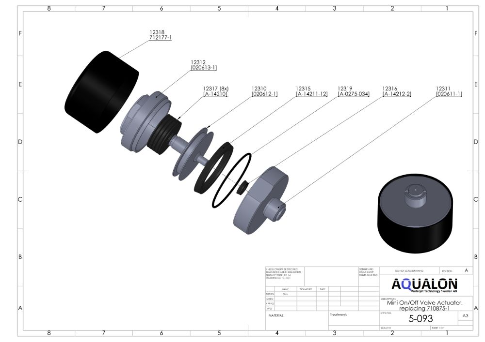 Mini On/Off Valve Actuator, 710875-1 view 2
