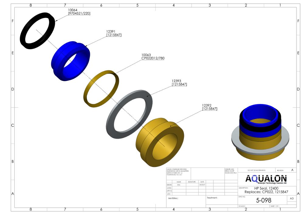 HP seal, 1215847, 10-811 view 2