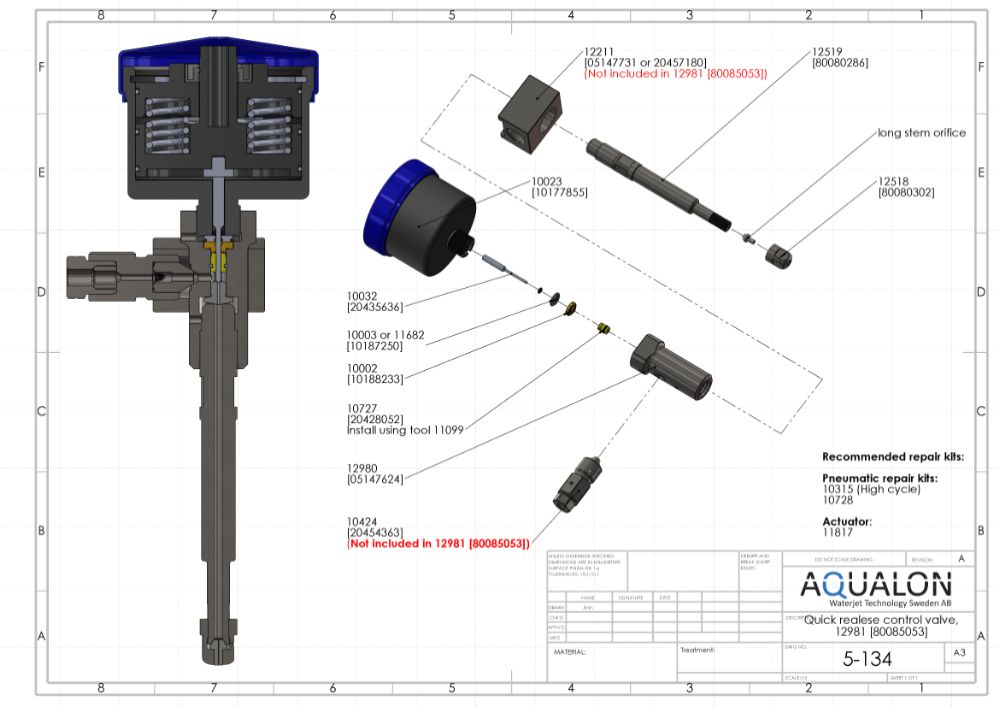 Cutting valve N/C, 80085053 view 2